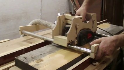 Рейсмус и фуганок из электрорубанка - рабочее решение для мастерской