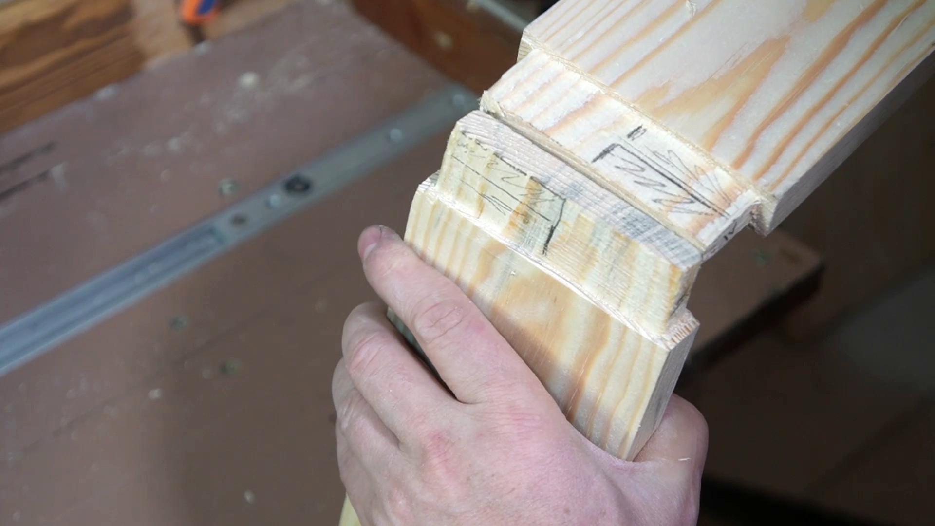 разметка шипов