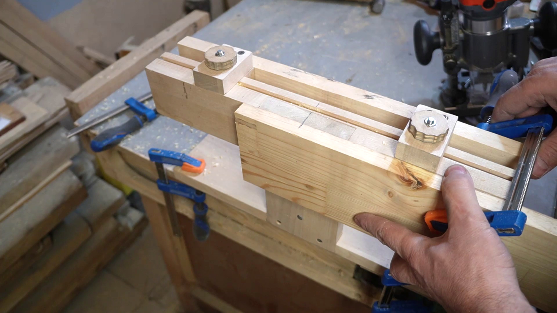 закрепление заготовки