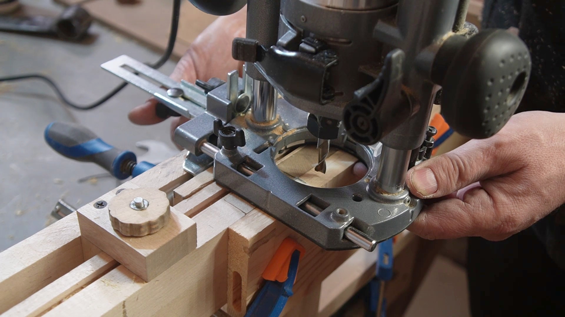 настройка центра гнезда 