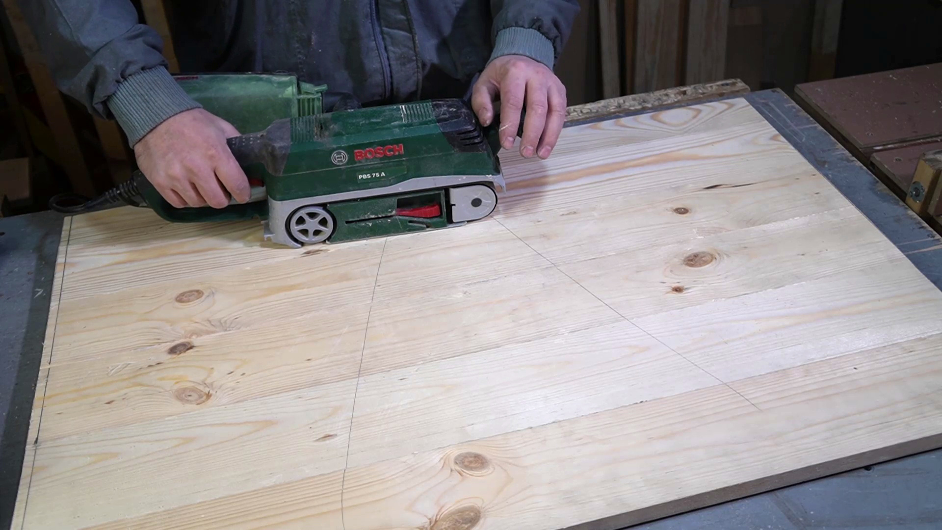 ленточная шлифмашика