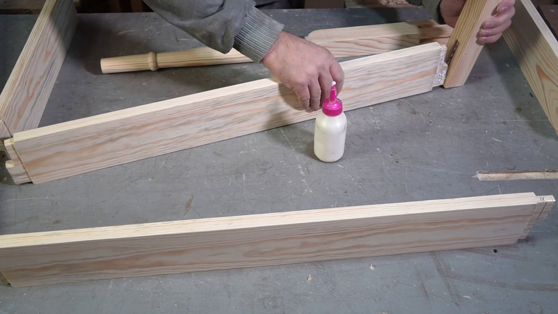 склеивание основания