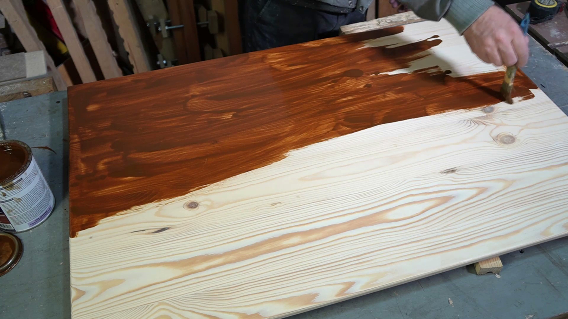 нанесение масла