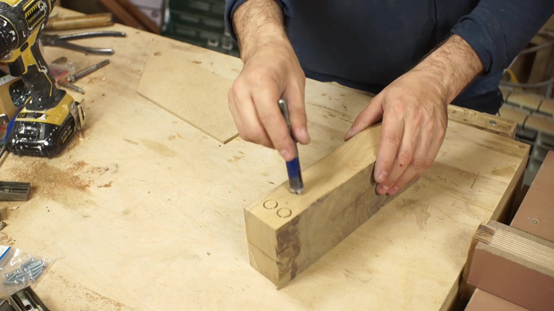 сверление дрелью